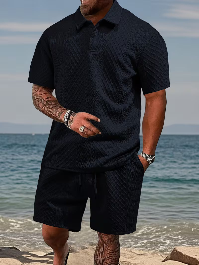 Conjunto Riviera Elite | Textura Premium 3D y Frescura Absoluta en Verano