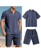 Conjunto El Mérida – Polo + Bermuda de Lino Premium para Caballero