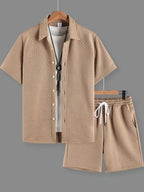 [BUY 1 GET 1 FREE] Lisbon Premium Shirt & Shorts Set