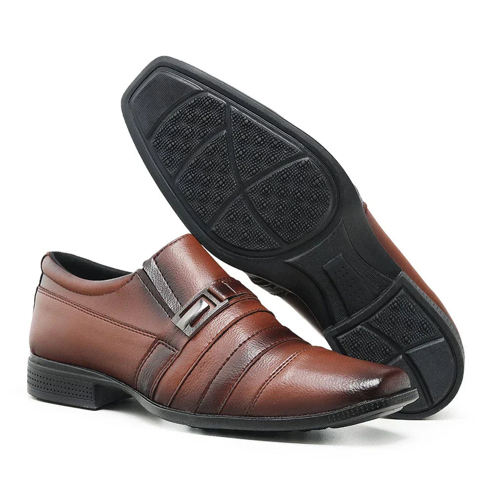 [¡COMPRÁ 1 Y LLEVATE 3 DE REGALO!] Zapatos de Cuero Premium + Cinturón + Billetera + Reloj Digital