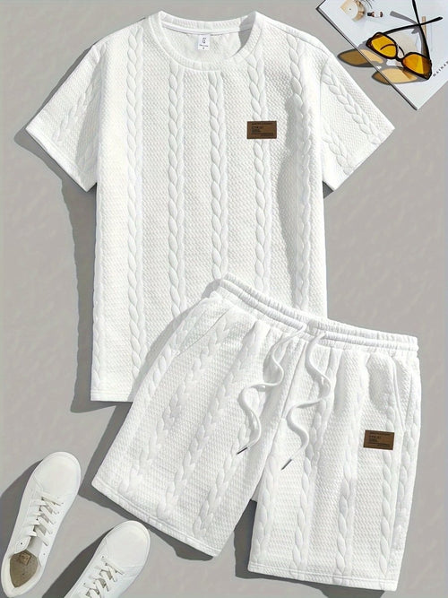 Conjunto de Verano – Remera y Short con Cordón (Marrón)