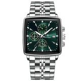 Silver with Green